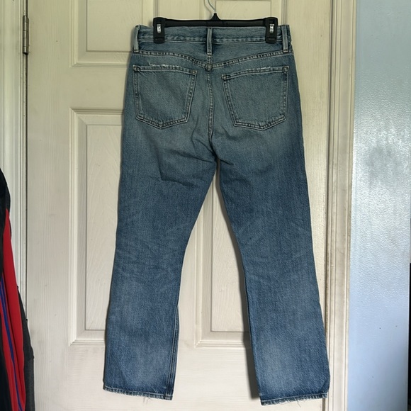Frame denim distressed busted knee le piper jeans size 26 - Picture 2 of 5